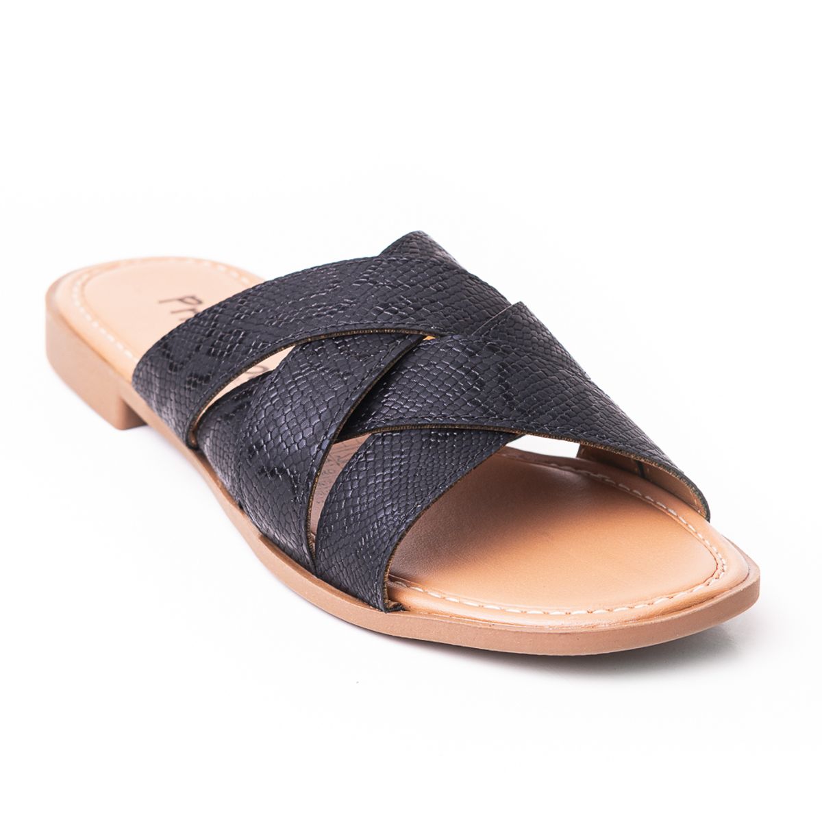 PRICE SHOES - Priceshoes Sandalia Plana para dama 692V223NEGRO