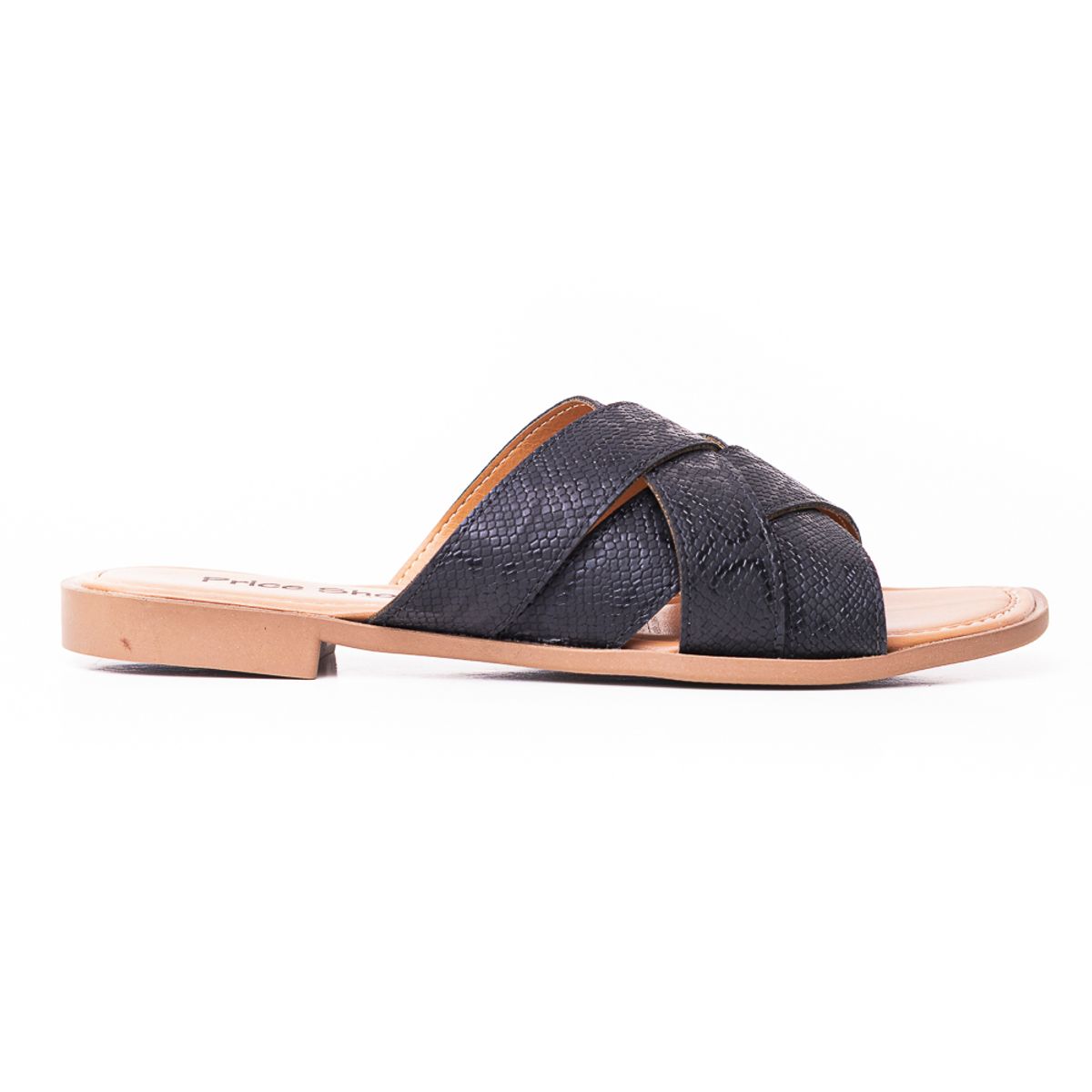 PRICE SHOES - Priceshoes Sandalia Plana para dama 692V223NEGRO