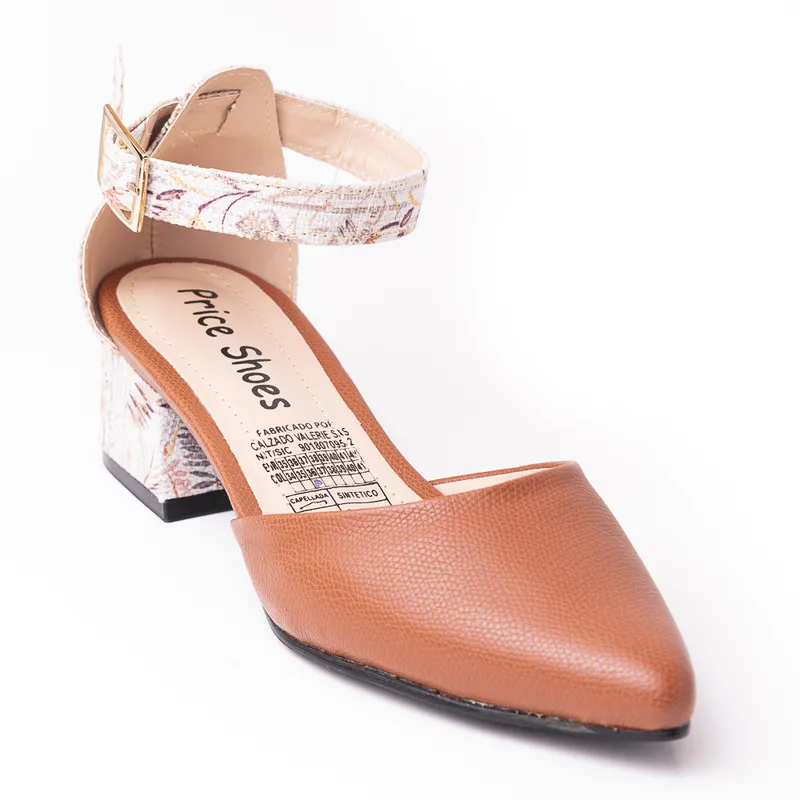 PRICE SHOES - Price Shoes Tacon puntudo bajo para Mujer 9721054MIEL