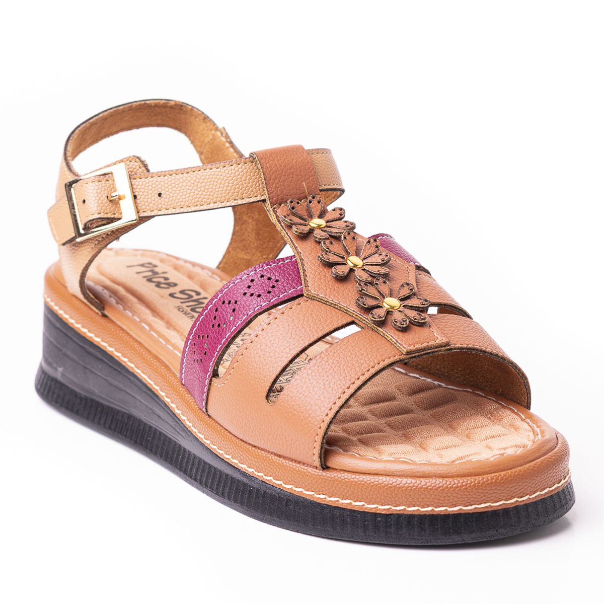 PRICE SHOES - Priceshoes Sandalia Confort Para Mujer 6925499MOSTAZA