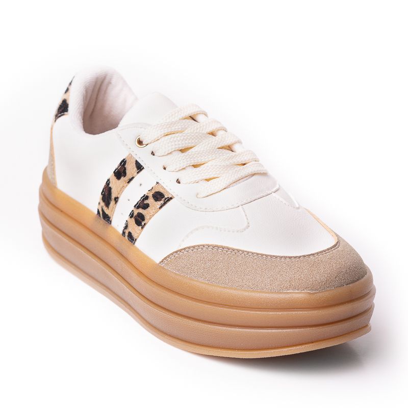 PRICE SHOES - Price shoes Tenis Moda Mujer suela alta 282T-039TALCO