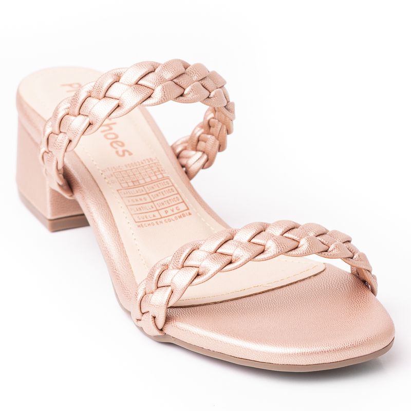 PRICE SHOES - Price Shoes Tacon Bajo Para Mujeres 952F-07OROROSA