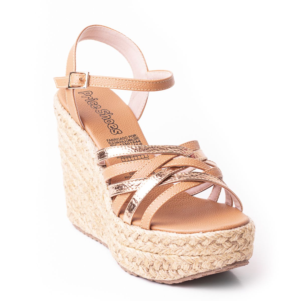 PRICE SHOES - Priceshoes Plataformas en yute Para Mujer 382011AMARETTO