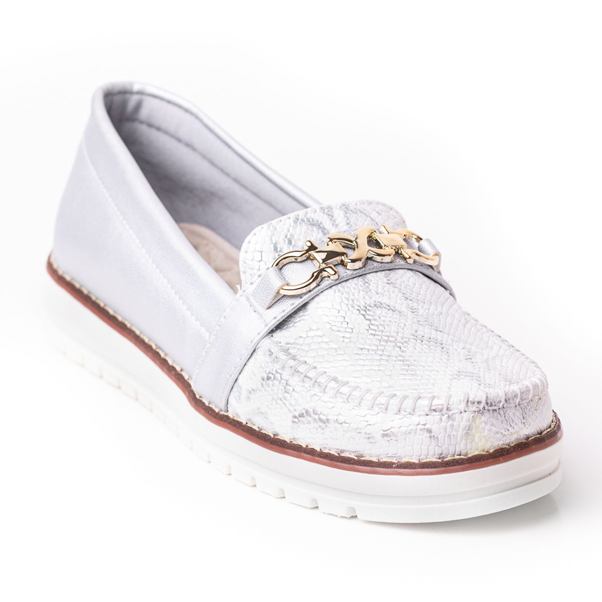 PRICE SHOES - Price shoes Mocasin Casual Mujer 252F06PLATA
