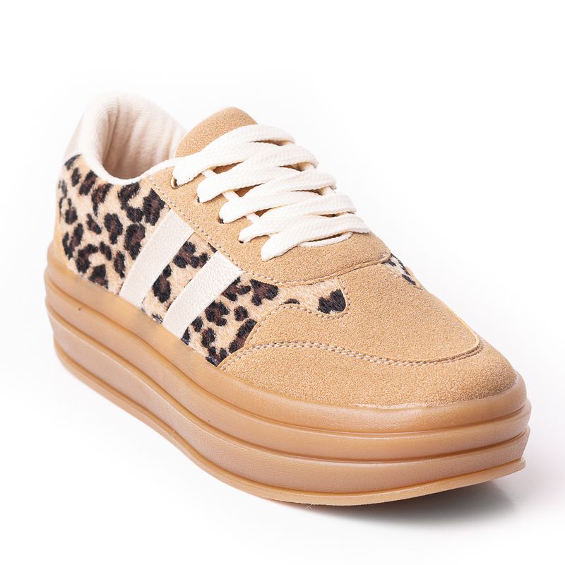 PRICE SHOES - Price shoes Tenis Moda Mujer suela alta 282T-041APRINT