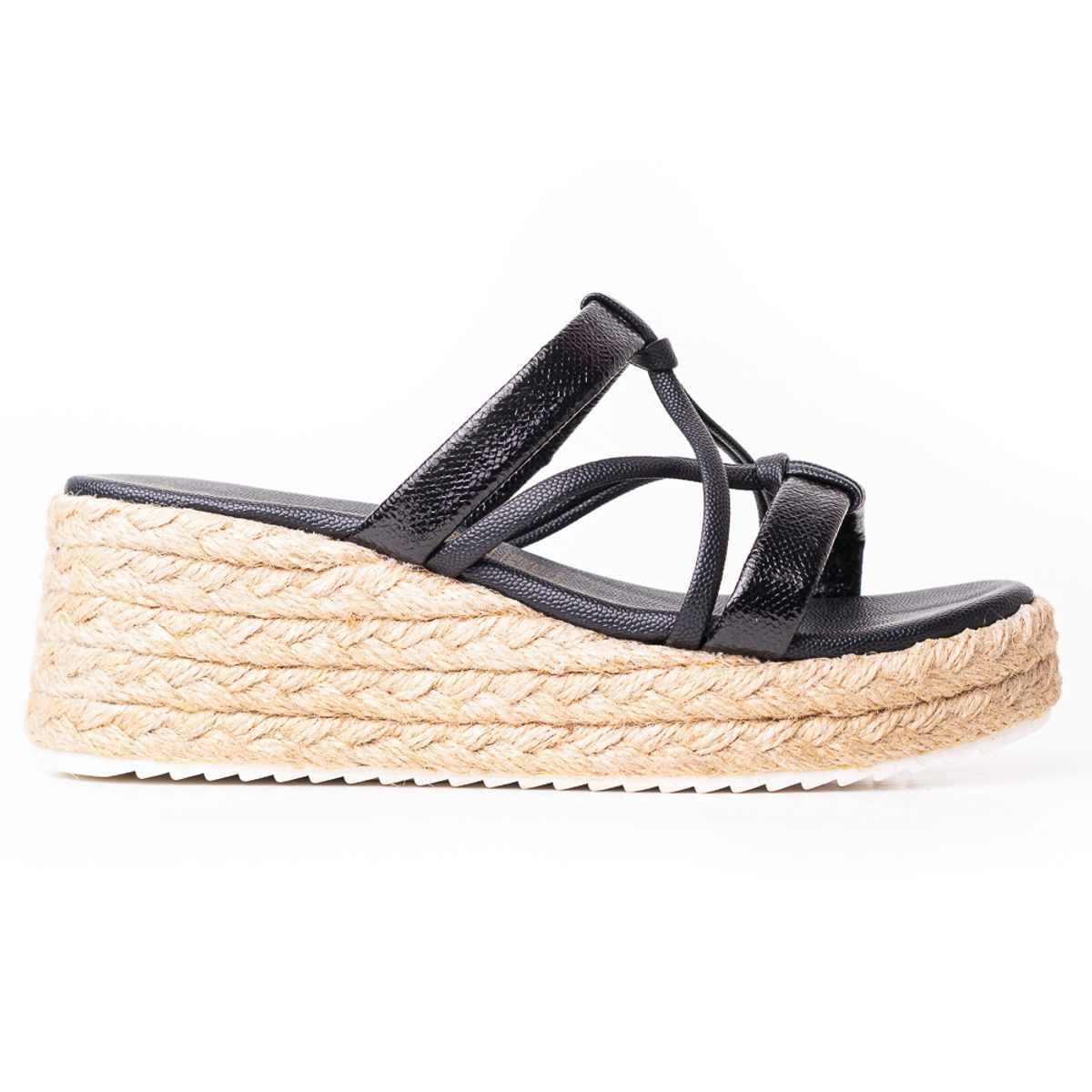 PRICE SHOES - Priceshoes Plataformas en yute Para Mujer 382036NEGRO