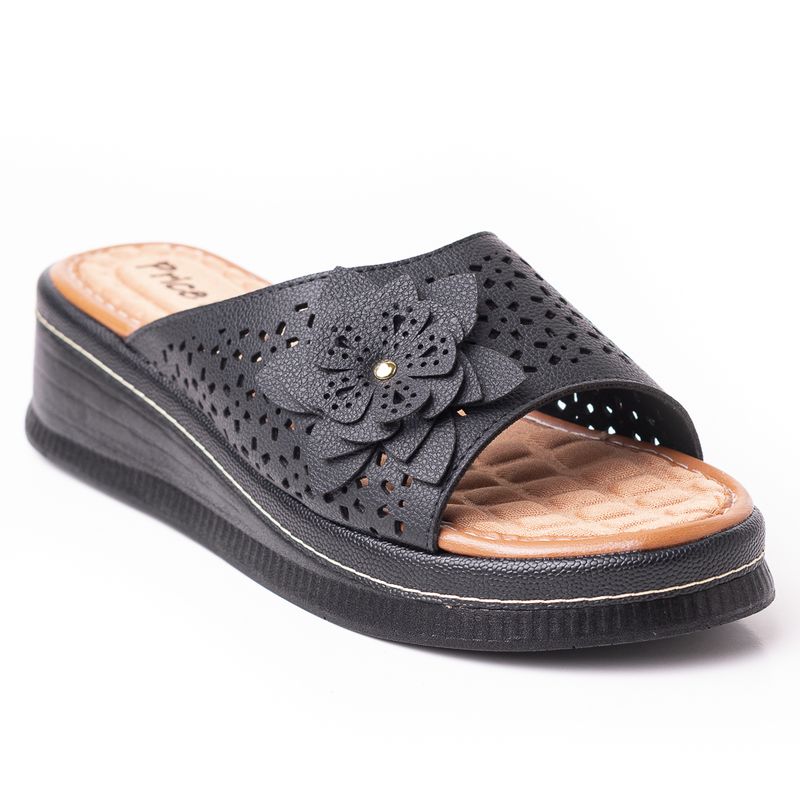 PRICE SHOES - Priceshoes Sandalias Confort Para Mujer 6924075-1NEGRO