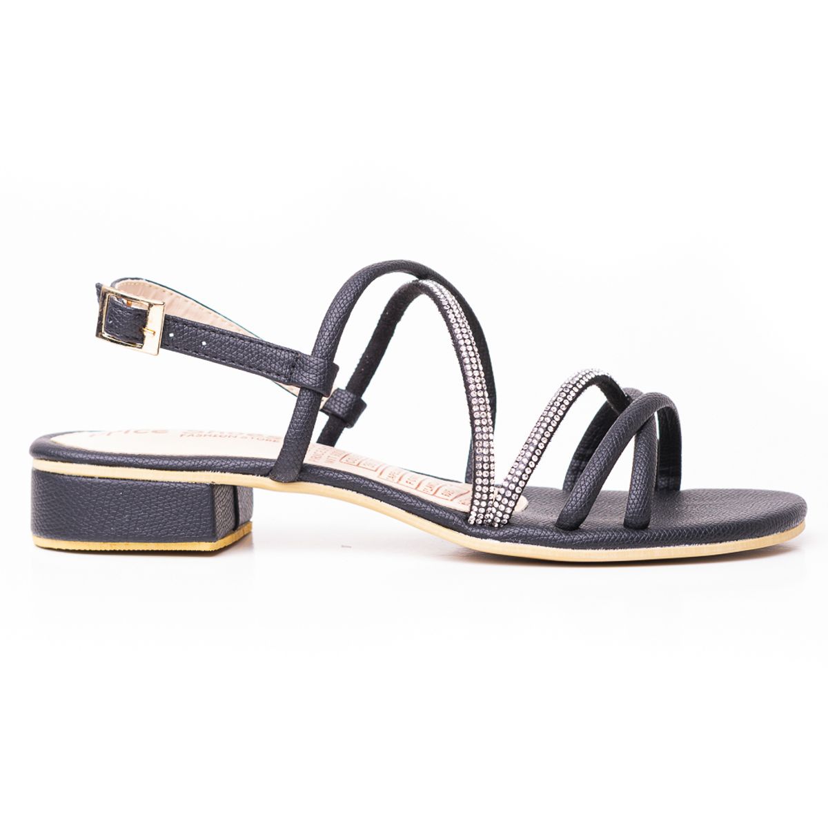 PRICE SHOES - Priceshoes Sandalias Planas para mujer 902M131NEGRO