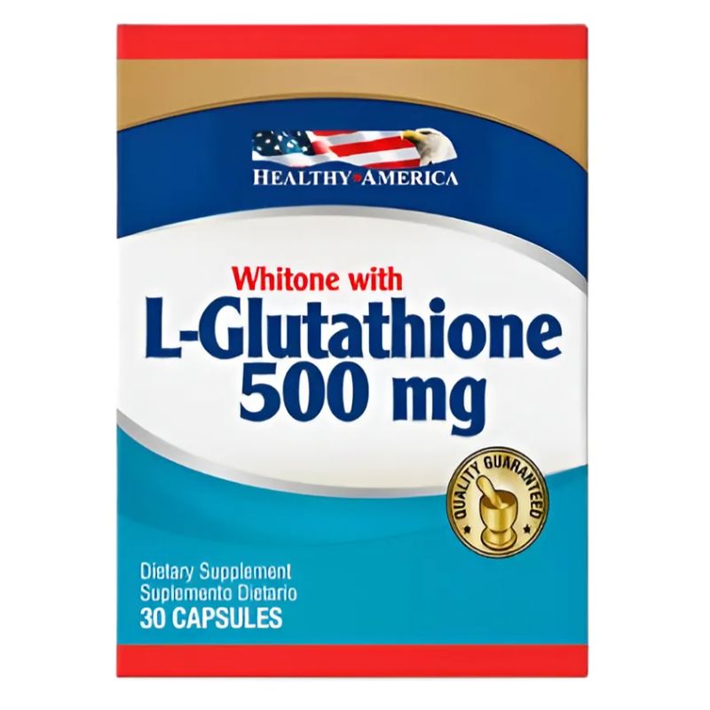 HEALTHY AMERICA - L-GLUTAMINA 500MG X 30 CAPSULAS WHITONE WITH