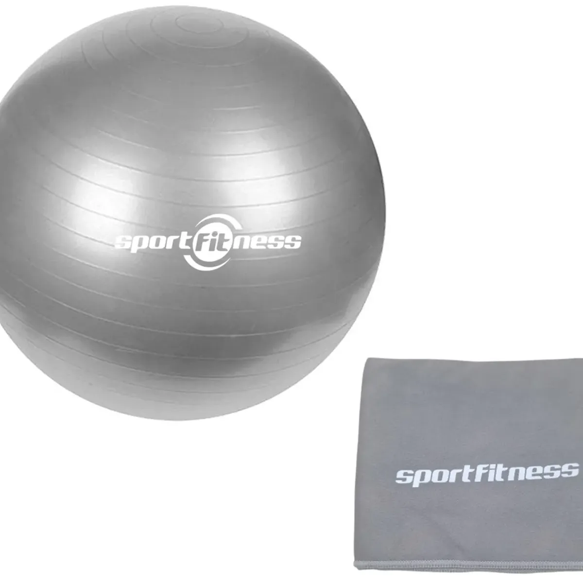 SPORTFITNESS - Pelota 65cm + Toalla Microfibra Wicking Sportfitness Yoga