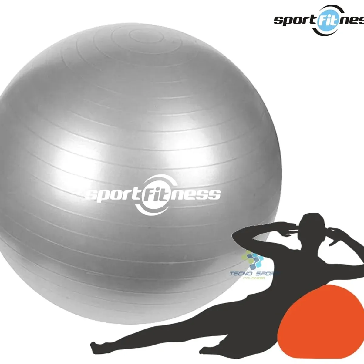 SPORTFITNESS - Pelota 65cm + Toalla Microfibra Wicking Sportfitness Yoga