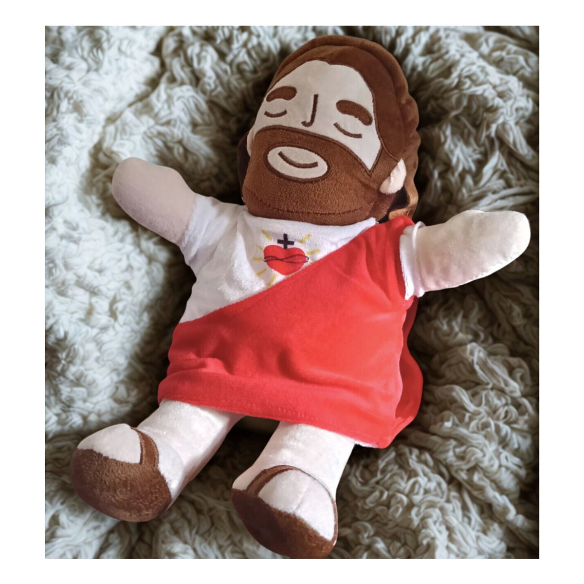 GENERICO - Peluche De Jesús Luminoso Con Efecto De Respiración Y Sonido