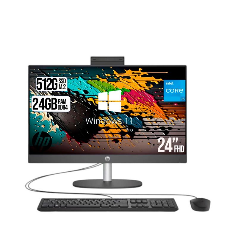 HP - TODO EN UNO HP CORPORATIVO  INTEL CORE I5-1334U SSD 512GB RAM 24GB LED 24 W11 PRO
