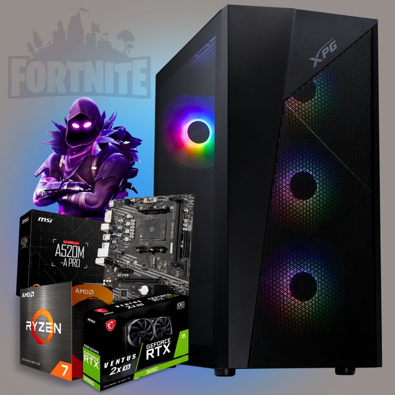 AMD - Torre Gamer AMD Ryzen 7 5700X DDR4 16GB SSD 512GB RTX 3050 6GB