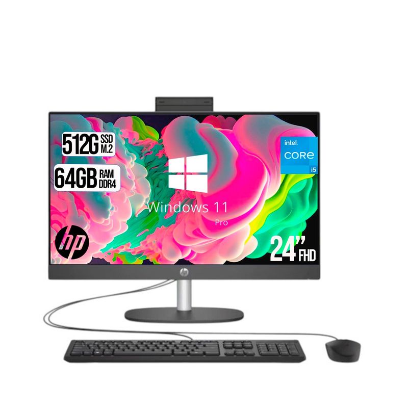 HP - TODO EN UNO HP CORPORATIVO INTEL CORE I5-1334U SSD 512GB RAM 64GB LED 24 W11 PRO