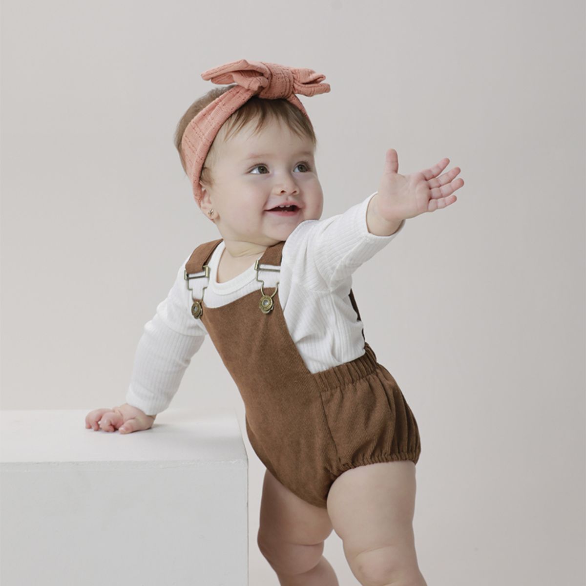 BABY SAMUU - Conjunto blusa y braga pana Milford