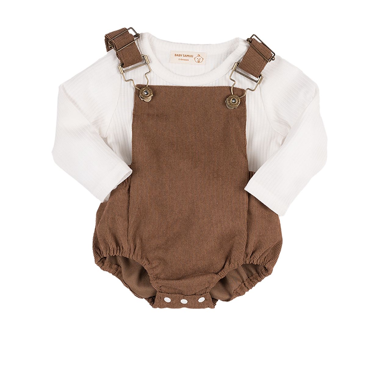 BABY SAMUU - Conjunto blusa y braga pana Milford