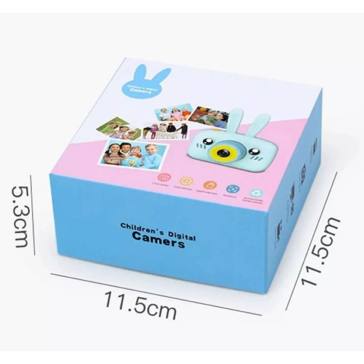 GENERICO - Mini Cámara Digital 1080P  Diseño Conejito azul