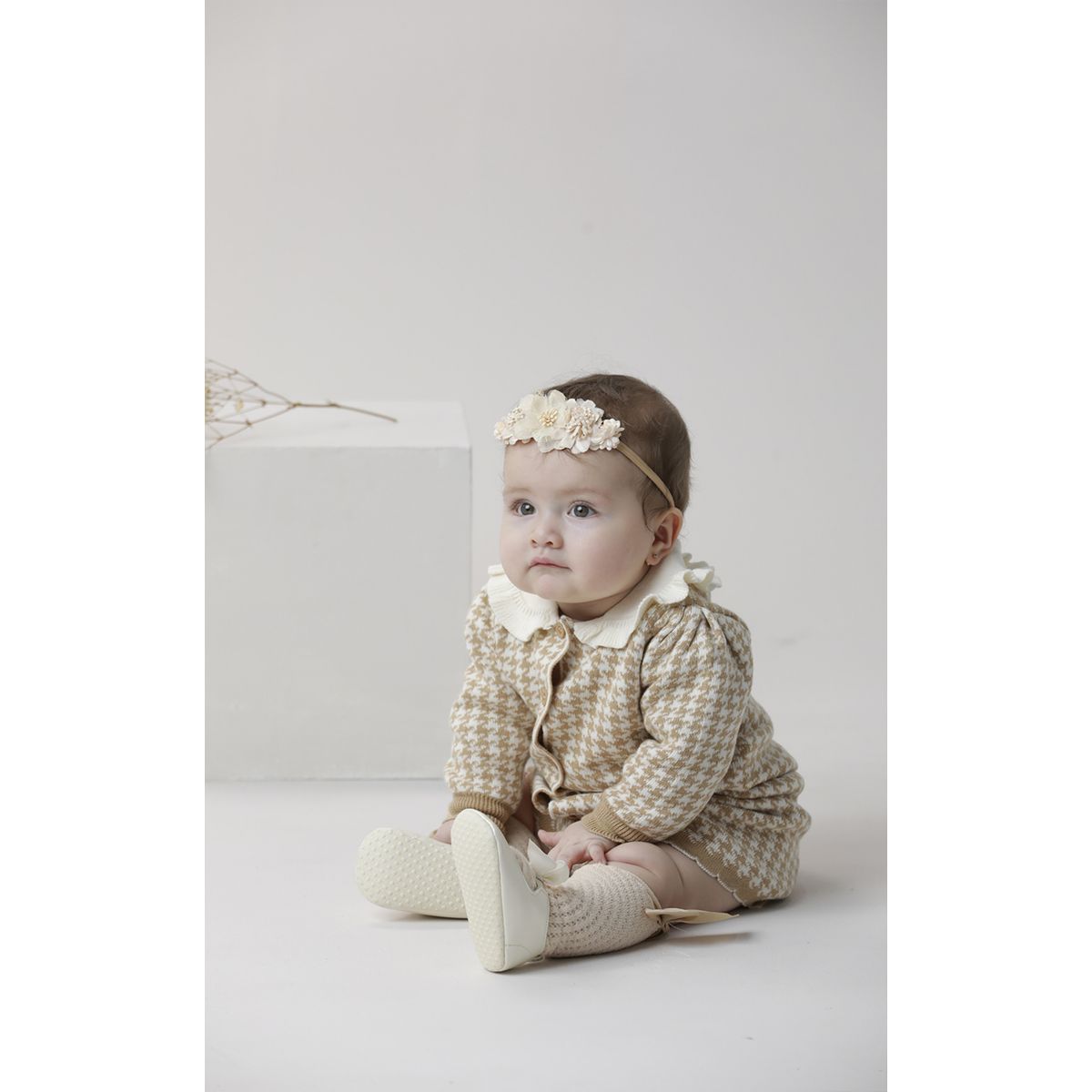 BABY SAMUU - Conjunto sueter y short tejido -  Zoe