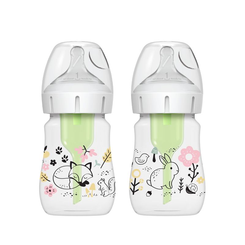 DR BROWNS - Set 2 Teteros Option+ Ba 5 Oz Decorado Bosque Dr. Browns