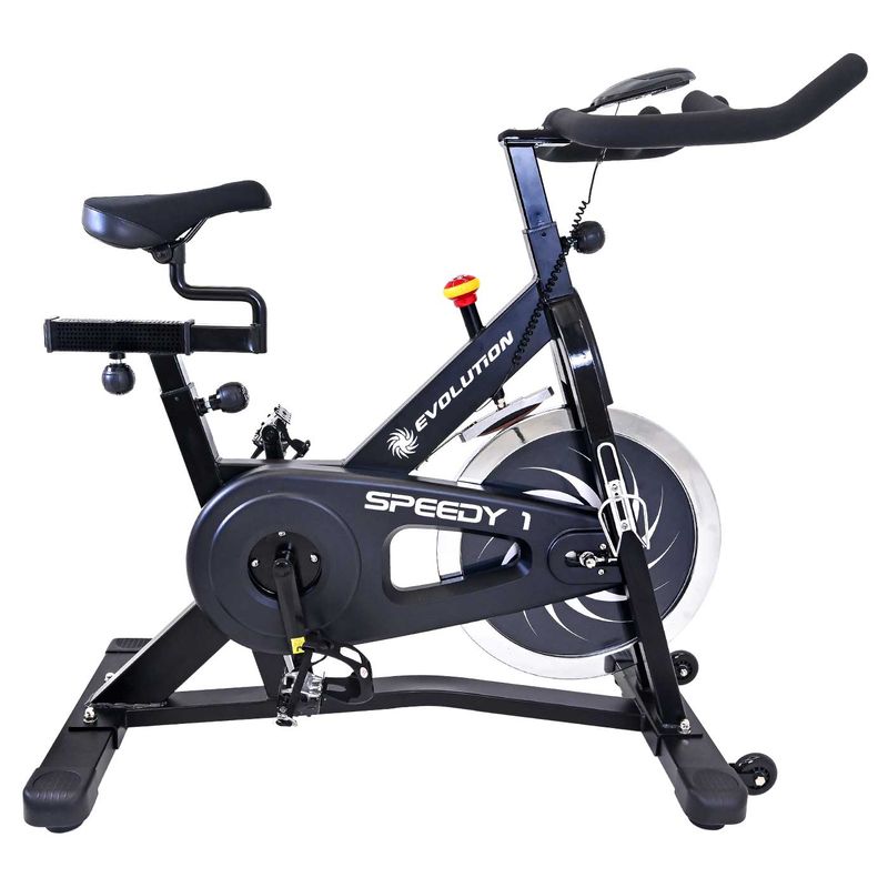 EVOLUTION FITNESS - Bicicleta de spinning EVOLUTION Speedy 1 Negra