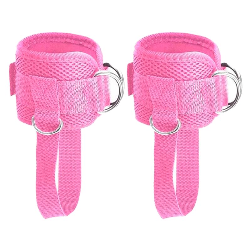 GENERICO - Kit X2 Ankle Straps Correa Arnes Tobillos Polea Gym Grillete