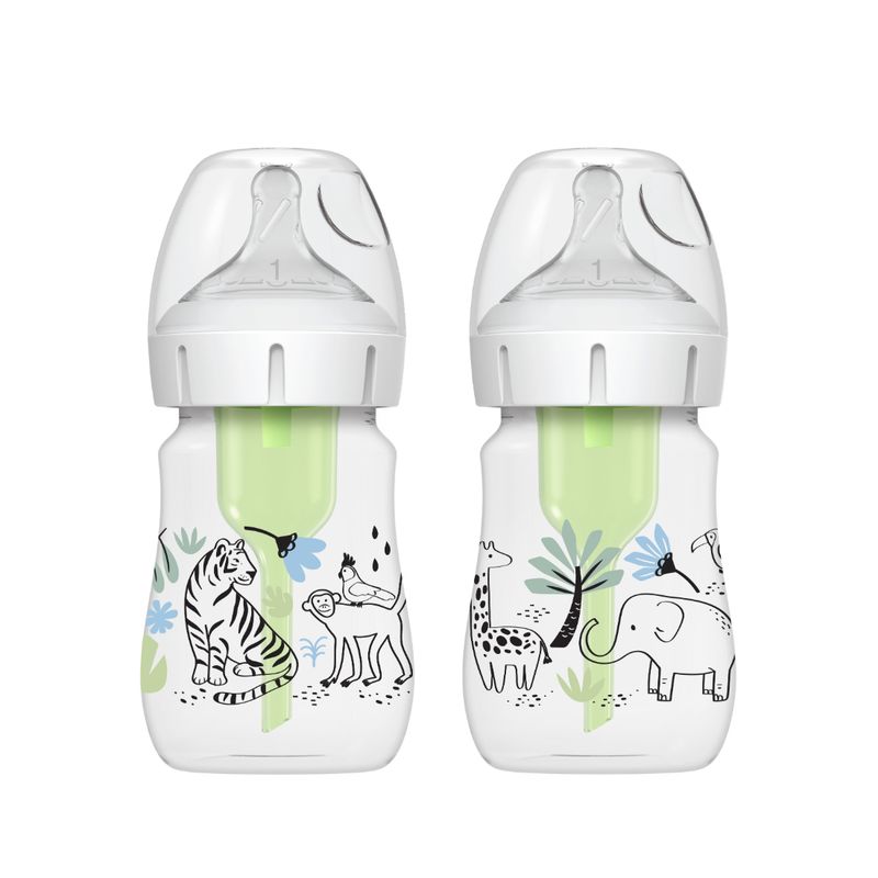 DR BROWNS - Set 2 Teteros Option+ Ba 5 Oz Decorado Jungla Dr. Browns