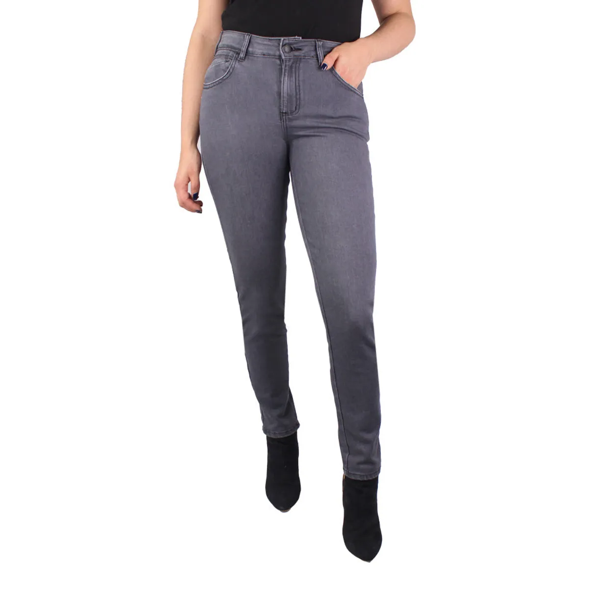 LEC LEE - Jean Mujer Tiro Alto Lec Lee 10Gris claro