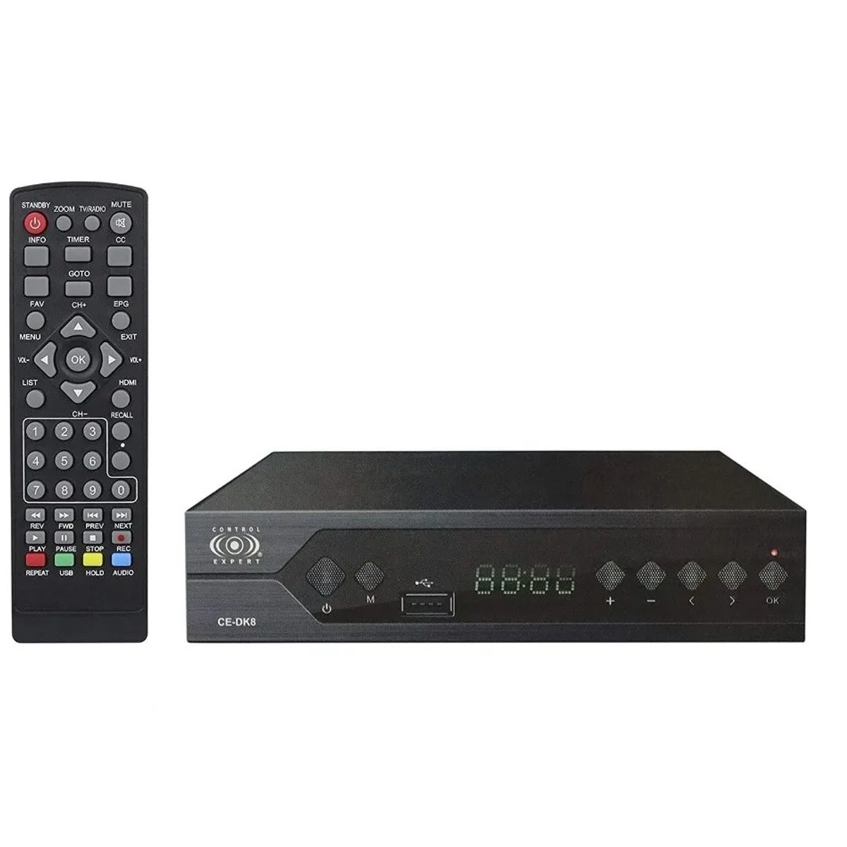 SKY - Decodificador Tv Digital Metal Convertidor Botones Usb Hdmi e