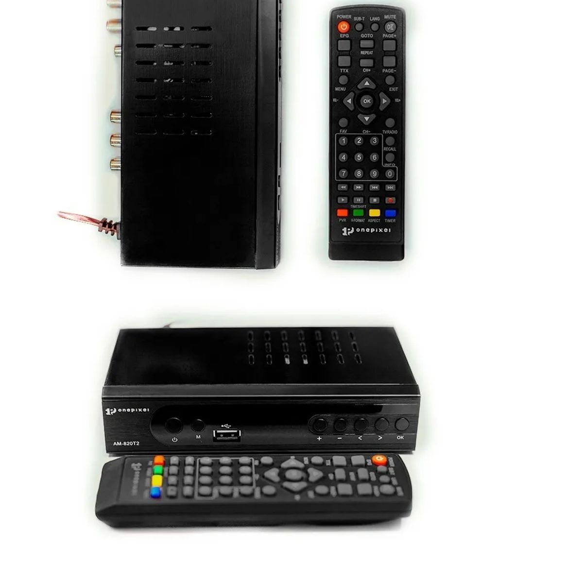 SKY - Decodificador Tv Digital Metal Convertidor Botones Usb Hdmi e