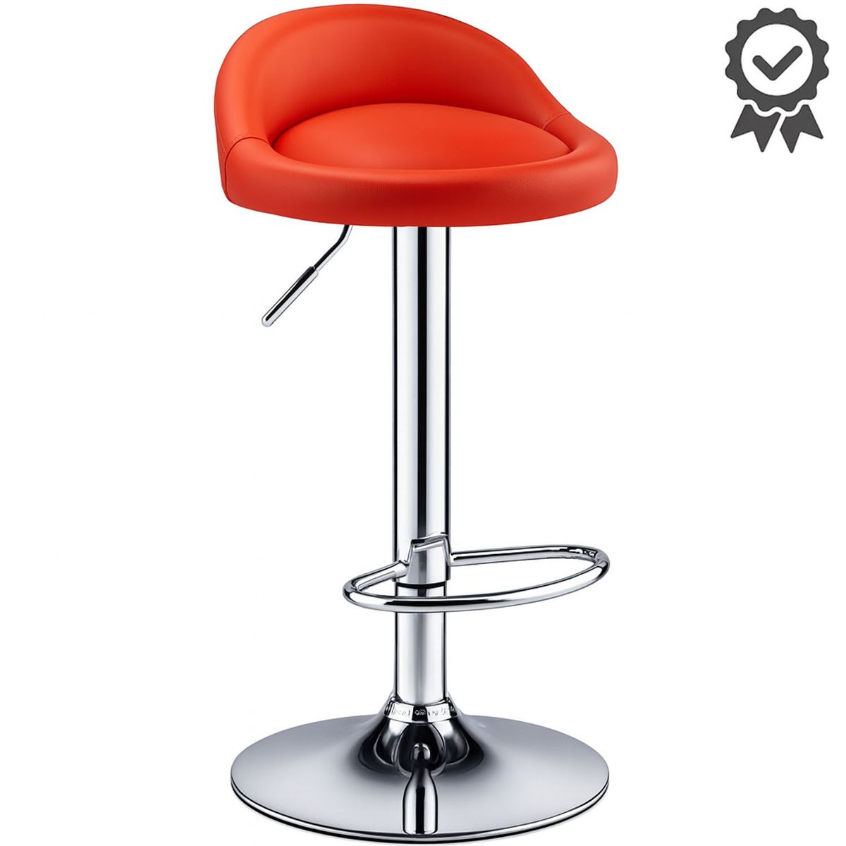 ONE PIXEL - Silla Alta Bar Comedor Giratorio Importado Rojo One Pixel