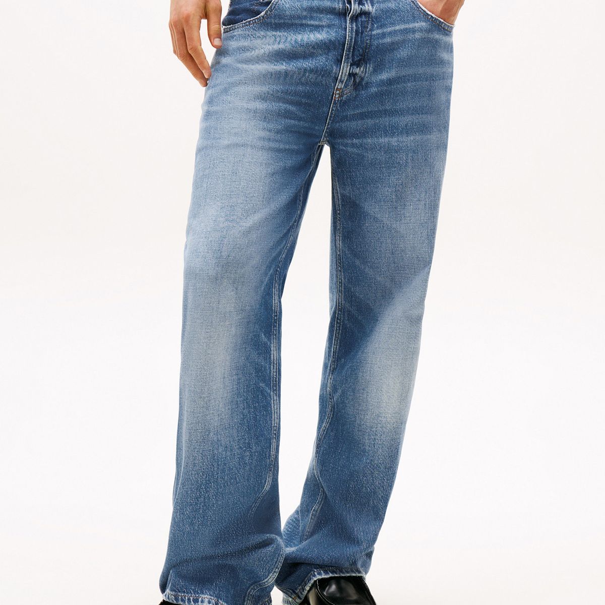 TOMMY HILFIGER - Jeans azul Tommy Girl amplios de talle bajo Tommy Jeans