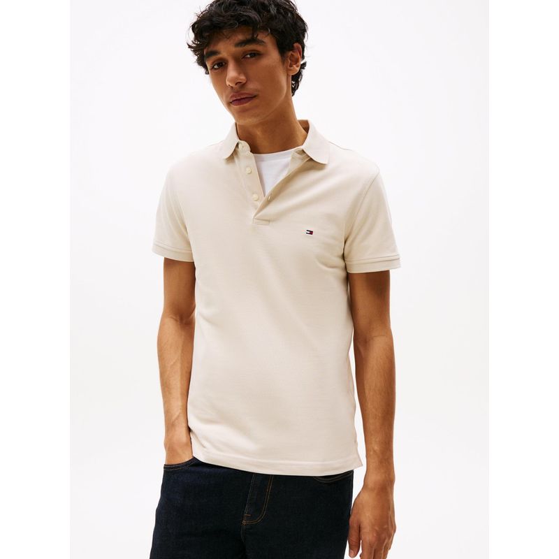 TOMMY HILFIGER - Polo beige slim 1985 Tommy Hilfiger