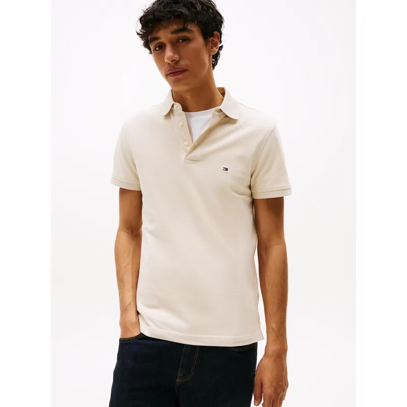 TOMMY HILFIGER - Polo beige slim 1985 Tommy Hilfiger
