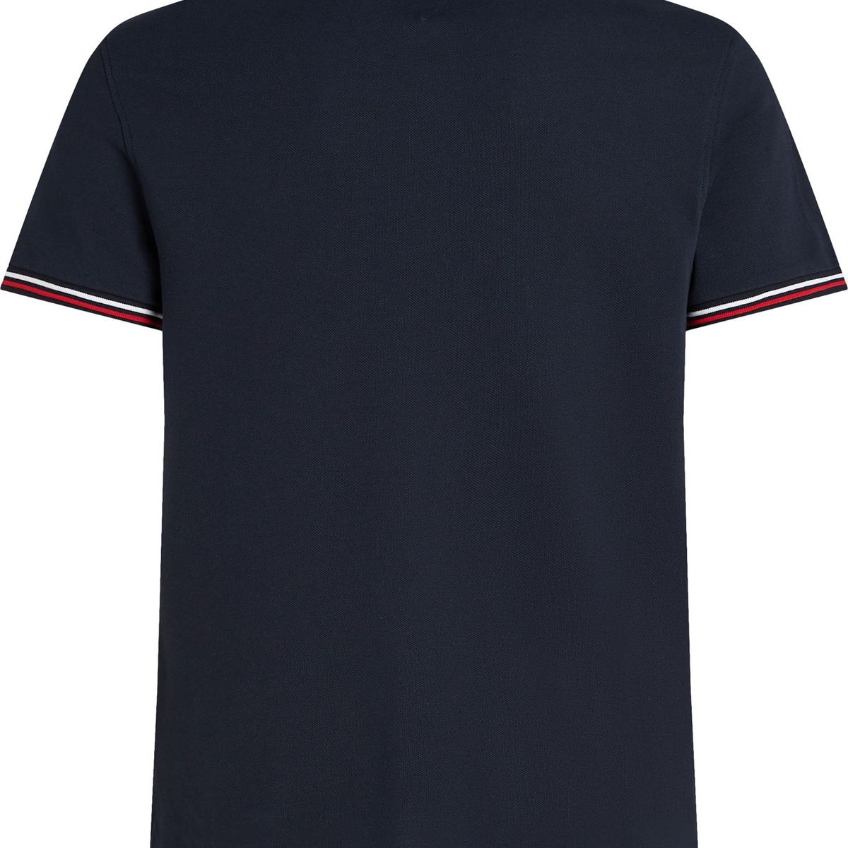 TOMMY HILFIGER - Polo azul de corte slim con ribetes Tommy Hilfiger