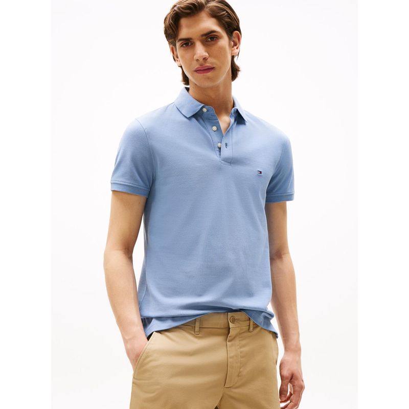 TOMMY HILFIGER - Polo azul slim 1985 Tommy Hilfiger
