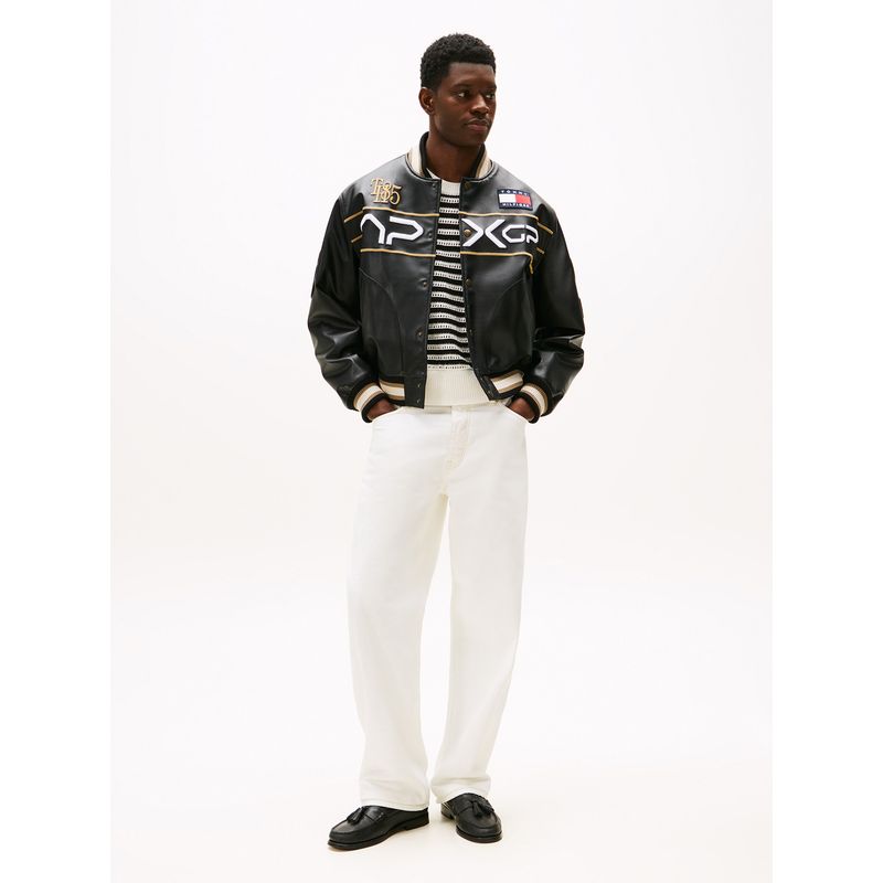 TOMMY HILFIGER - Jeans blanco amplios de pierna recta colección APXGP Tommy Hilfiger
