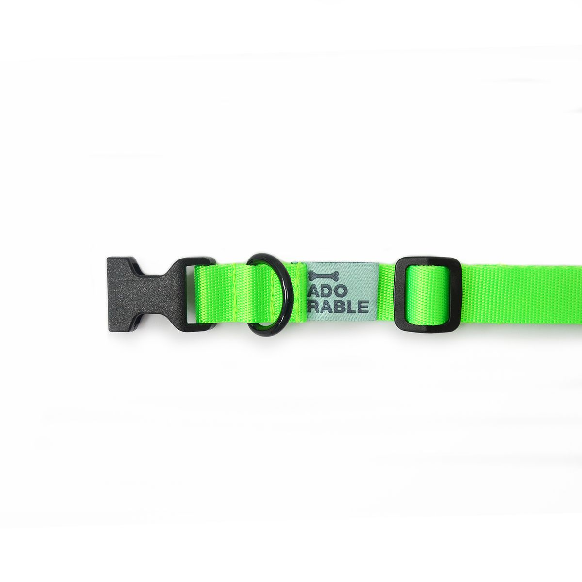 WAWAW - Collar S unicolor adorable verde neón