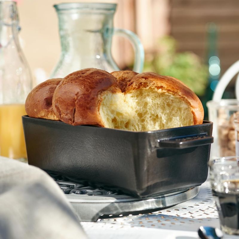 STAUB - Molde rectangular para pan Staub en hierro fundido negro mate