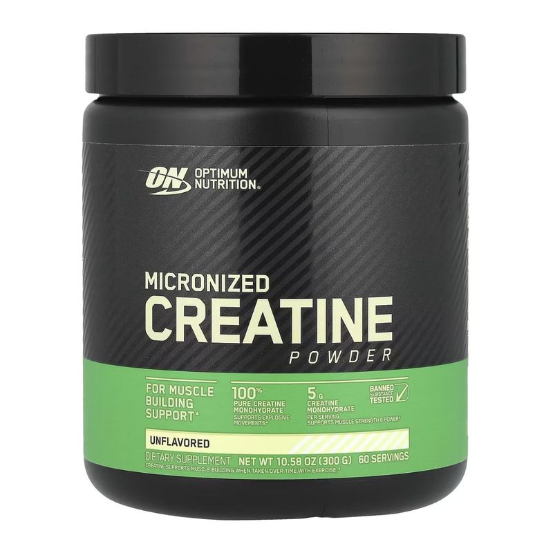 OPTIMUM NUTRITION - Creatina Monohidratada Micronizada 300gr ON 60 serv