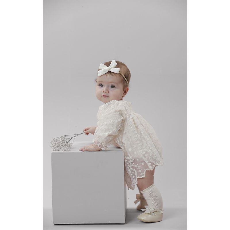 GENERICO - Vestido con bordados Dhalia Baby Samuu