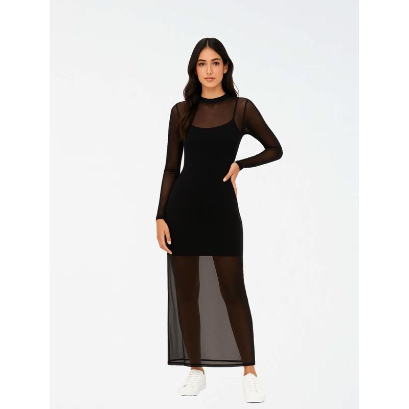 MOLGOA - Vestido Largo mesh - The Polaris