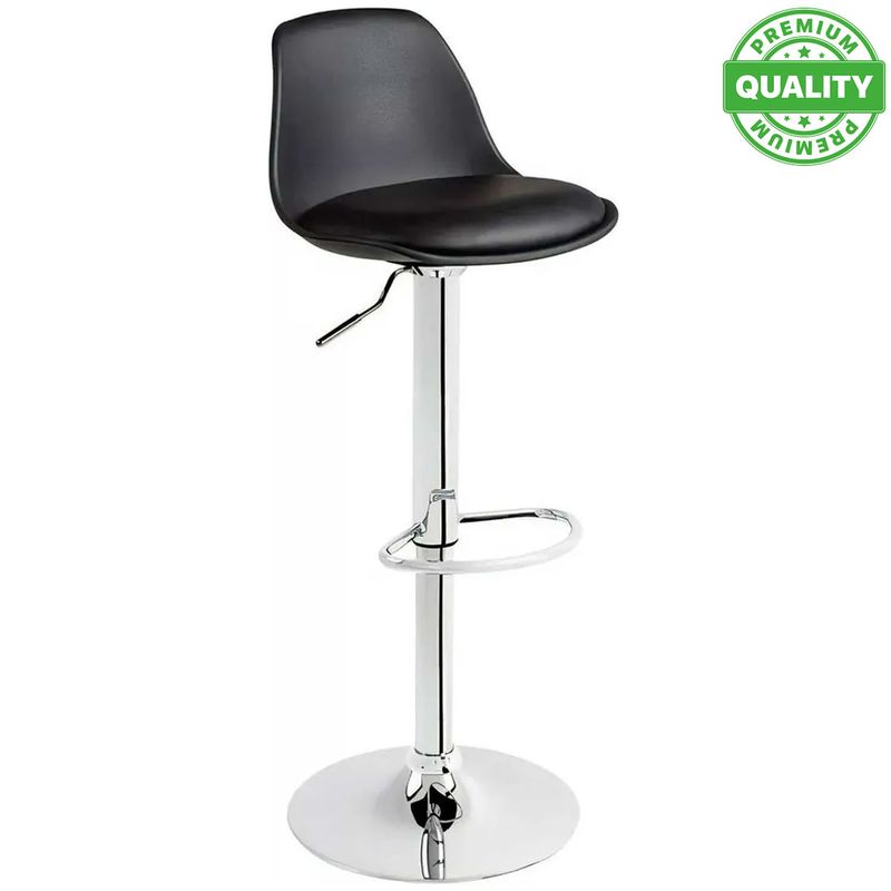 ONE PIXEL - Silla Alta Bar Comedor Giratorio Importado Negro One Pixel