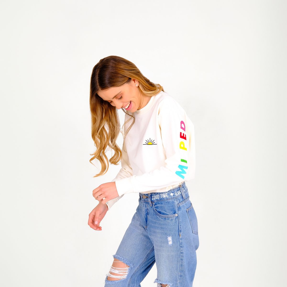 JULIANA SANCHEZ - Buzo Pedacito de cielo - Marfil