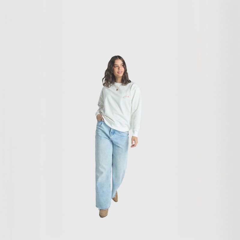 JULIANA SANCHEZ - Buzo Ser Feliz - Marfil