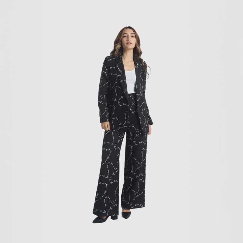 JULIANA SANCHEZ - Blazer Nuestros corazones - Negro