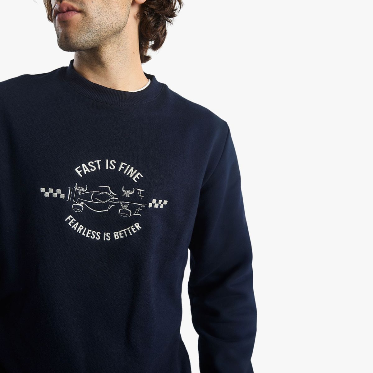 JULIANA SANCHEZ - Buzo Fearless Hombre - Azul