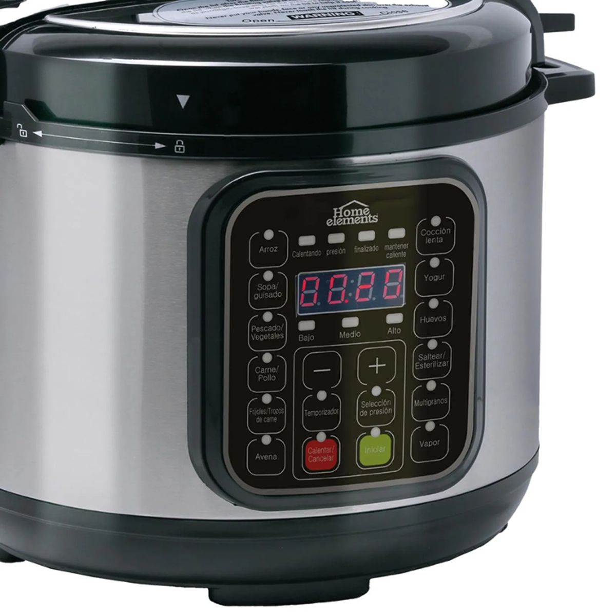HOME ELEMENTS - Olla Multifuncional Home Elements de 4 Litros HEOM4202SS