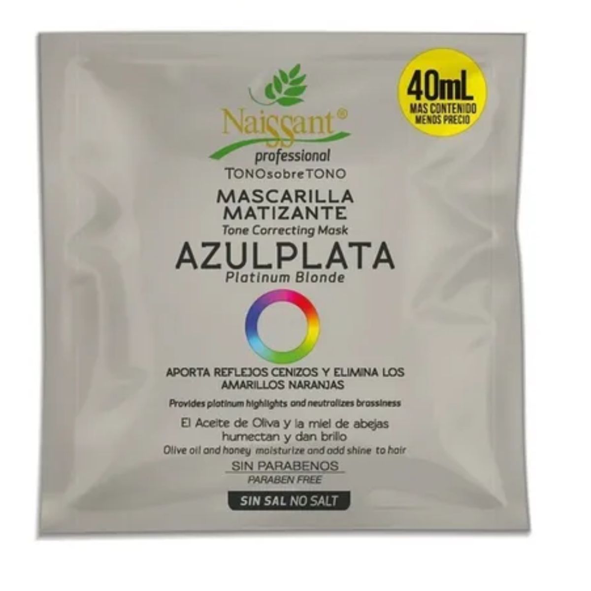 NAISSANT - Mascarilla Matizante Azul Plata de Naissant 40mL