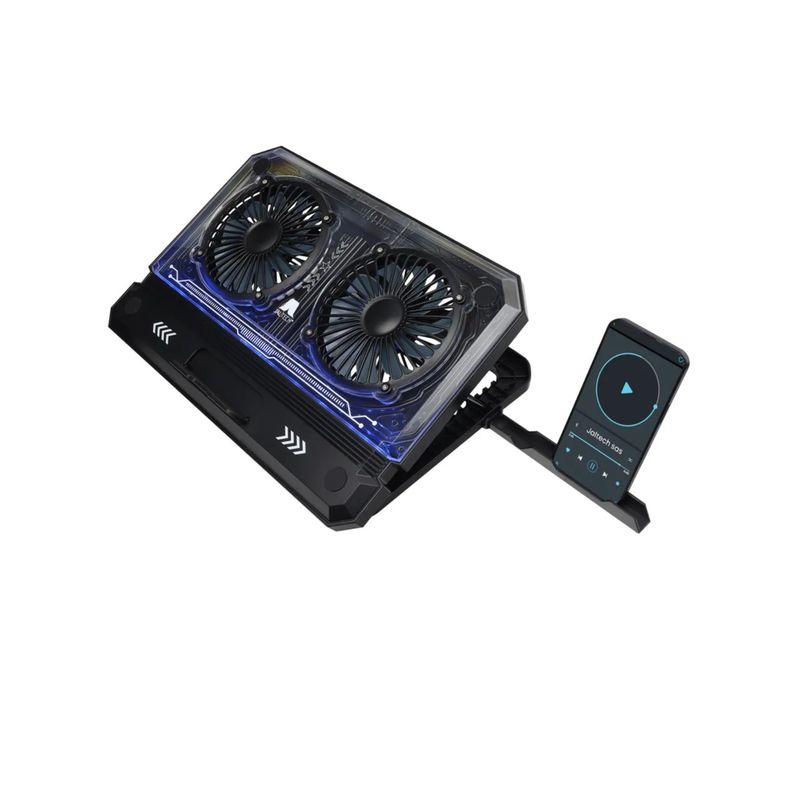 JALTECH - Base Refrigerante Portatil Gamer 2 Ventiladores Jaltech C300